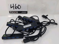 BYEASY 4 Port USB 3.1 Splitters with Type-C Adapter