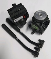Neewer Heavy Duty Tripod Fluid Drag Pan Heads w/Tripod Pan Handles