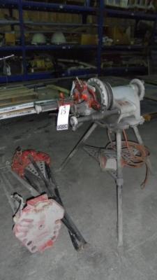 Lot Consisting of (2) Pipe Vise and Ridgid Pipe Threader