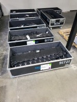 (3) Theatrixx 150mm Outdoor LED Node Mesh w/ Cases, (3) Solotech Mobile Cases w/ Multi-Port Cables & Plugs, & Stage Mount