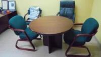 Lot Consisting of Wood U Shape Office Desk