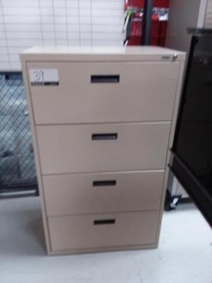 File Cabinet 4 Drawer H 51in L 30in D 18in