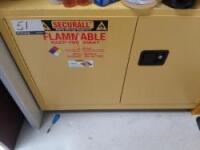 Securall Storage Cabinet For Flammable Liquids H 36in x L 47in x D 22in w/out Contents