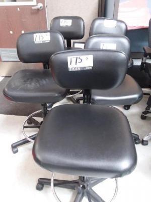 Lot of 5 Steno Style Office Chairs