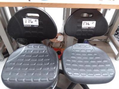 Lot of 2 Steno Style Office Chairs