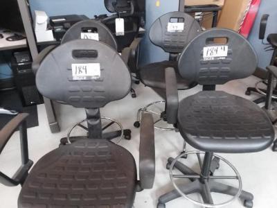 Lot of 4 Office Chairs w/armrests