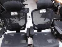 Lot of 2 Executive Style Office Chairs w/Headrest
