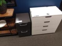 Lot of (2) File Cabinets: (1) 2 Door & (1) 4 Door