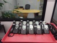 Lot of (10) Polycom Telephones Cart Notincluded