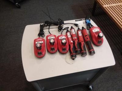 (4) Milwaukee Cordless Screwdrivers w/ Chargers