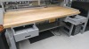 BUTCHER BLOCK TOP ADJUSTABLE HEIGHT WORKBENCH - 3