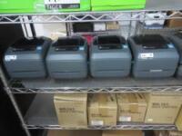 Lot (4) Zebra GK420t Direct Thermal/Thermal Transfer Label Printers