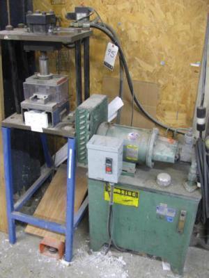 Hydraulic Punch Mounted on Stand w/ Continental Hydraulics Pump