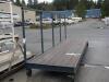 Metal Framed Material Cart w/ Wood Deck