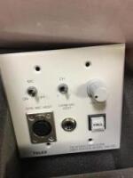 WM-300L Wall Mount User Station w/ an A5F Headset Connector