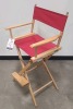 Red and Black Director's Chairs - Tall - 2