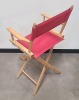 Red and Black Director's Chairs - Tall - 3