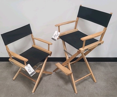 Tall and Short Director's Chairs