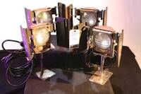 Mole Richardson Style Lite Fay Lamps w/ Doors & Bulbs