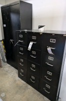 Storage and File Cabinets w/Contents