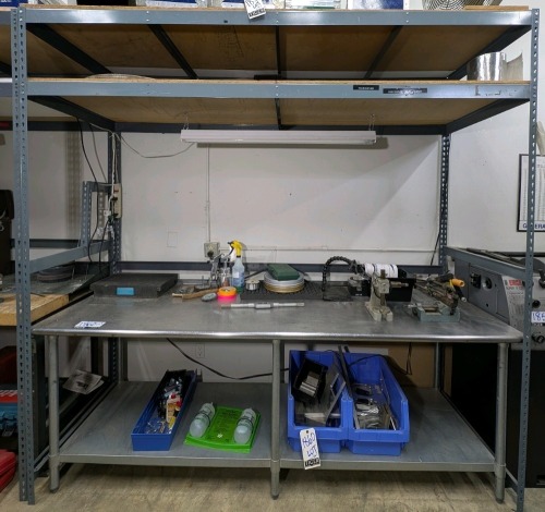 Stainless Steel Table w/Contents