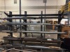 Material Racks w/ Rollers & Assorted Pipe - 11