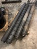 Material Racks w/ Rollers & Assorted Pipe - 12