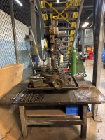 Walker Turner Drill Press w/ Table, Bench Vise & Bits