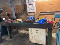 (2) Steel Work Tables w/ Contents