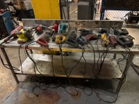 Stainless Steel Table w/ Assorted Power Tools