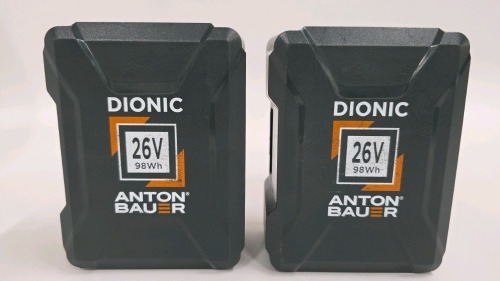 Anton Bauer Dionic 26V 98Wh Gold Mount Batteries