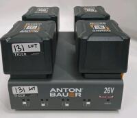 Anton Bauer Quad Charger w/Batteries