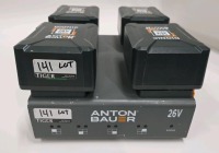 Anton Bauer Quad Charger w/Batteries