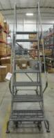 Rolling Steel Warehouse Ladder