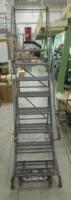 Rolling Steel Warehouse Ladder