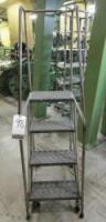 Rolling Steel Warehouse Ladder