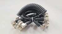 Coiled BNC Cables