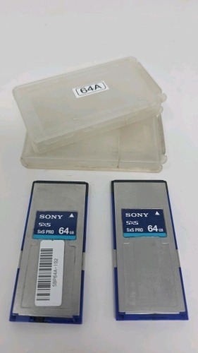 Sony 64GB SxS Pro Memory Cards