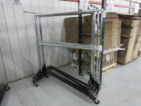 Uline Rolling Z Rack-Black