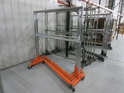 Uline Rolling Z Rack-Orange
