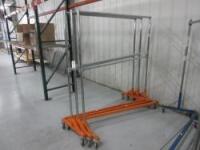 Uline Rolling Z Rack-Orange
