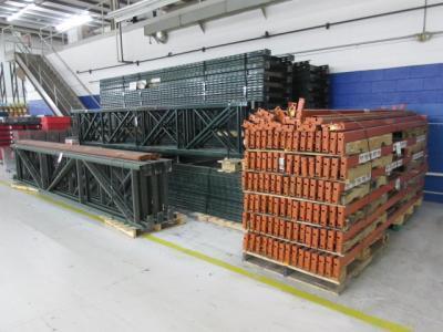 Sections Ridge-U-Rak Pallet Racking Consisting Of (50) 16ft x 32in Uprights