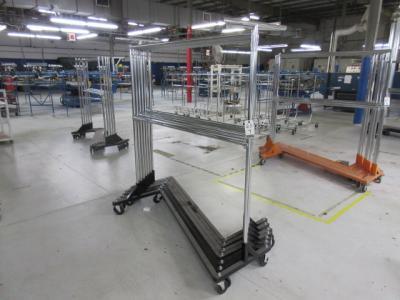 Uline Rolling Z Rack-Black