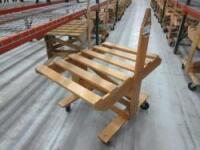 Custom Wood Heavy Duty Embroidery/Print Staging Carts