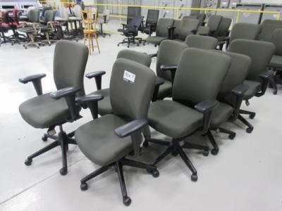Haworth Office Task Chairs-Olive