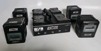 Anton Bauer 4 Battery Charging Station (LP4) w/Anton Bauer Cine 90Wh Batteries 1 P-Tap
