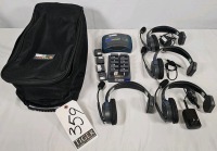 Eartec UltraLITE Single-Ear Remote Headsets w/Eartec HUB Mini Duplex Transceiver Base