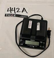 Sony AC-VQ1051D L Series Dual Battery Charger w/Batteries