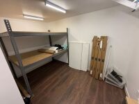 Lot (2) Shelving Units and (1) Cabinet
