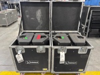 (2) Solotech Rolling Cases w/ (4) JBL Professional Speaker & Sub Woofers